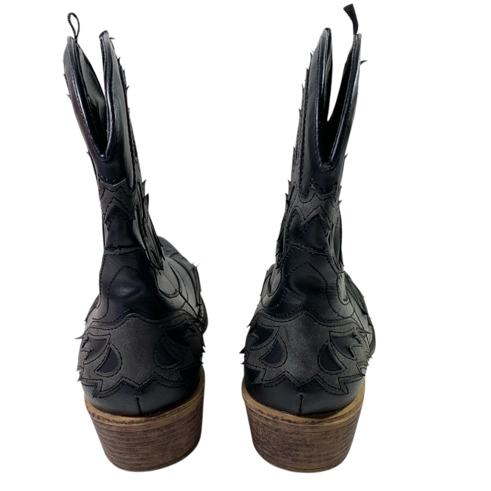 Roper Women's Amelia Eagle Overlay Western Cowboy Boots Size 9 Black Snip Toe - Picture 3 of 7